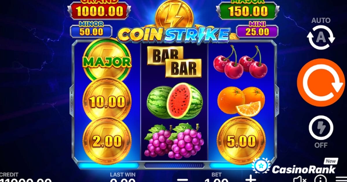 A Playson felvillanyozó tapasztalattal debütál a Coin Strike: Hold and Win segítségével